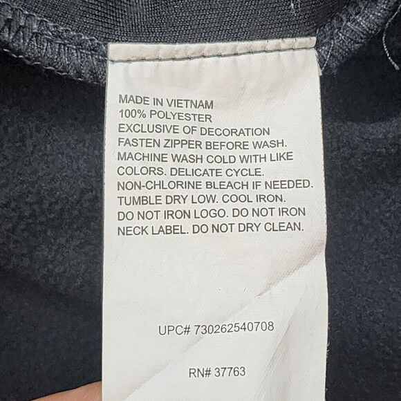 Calloway 1/4 Zip Long Sleeve Pullover Black Chest Zip Polyester Stretch Sz M - Picture 6 of 6